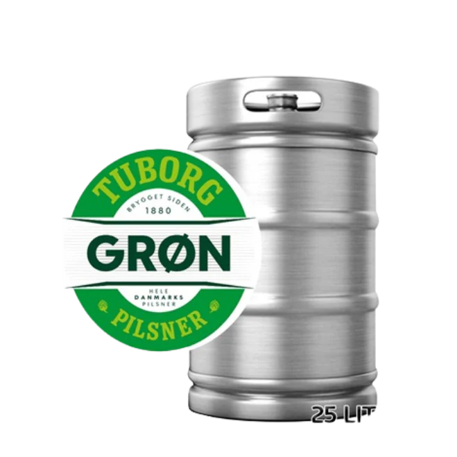 Grøn Tuborg fustage 25 L